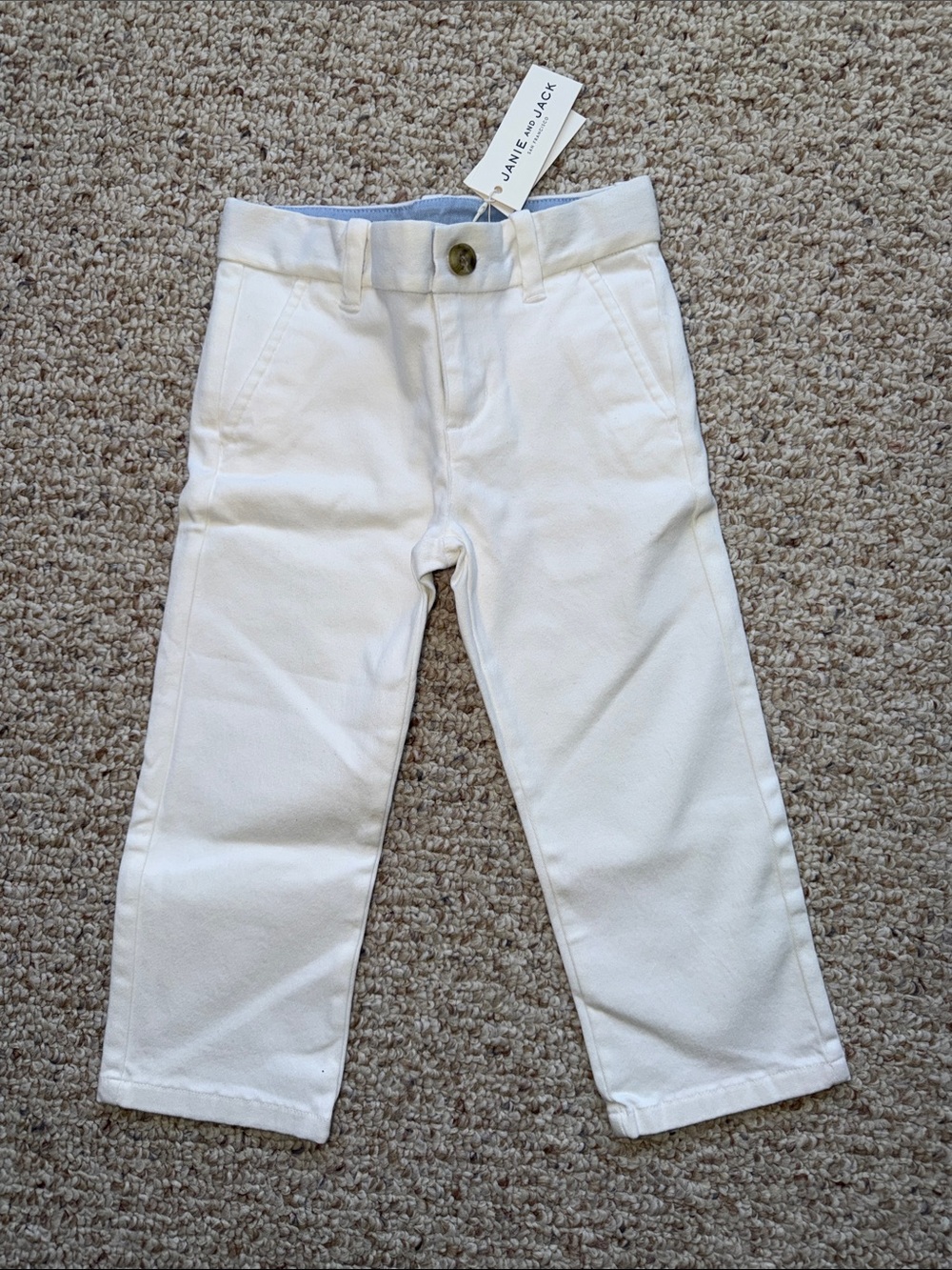 Janie and Jack White Chino Pants for Kids